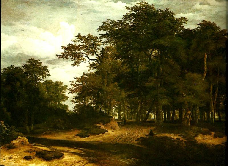 Jacob van Ruisdael den stora skogen oil painting image
